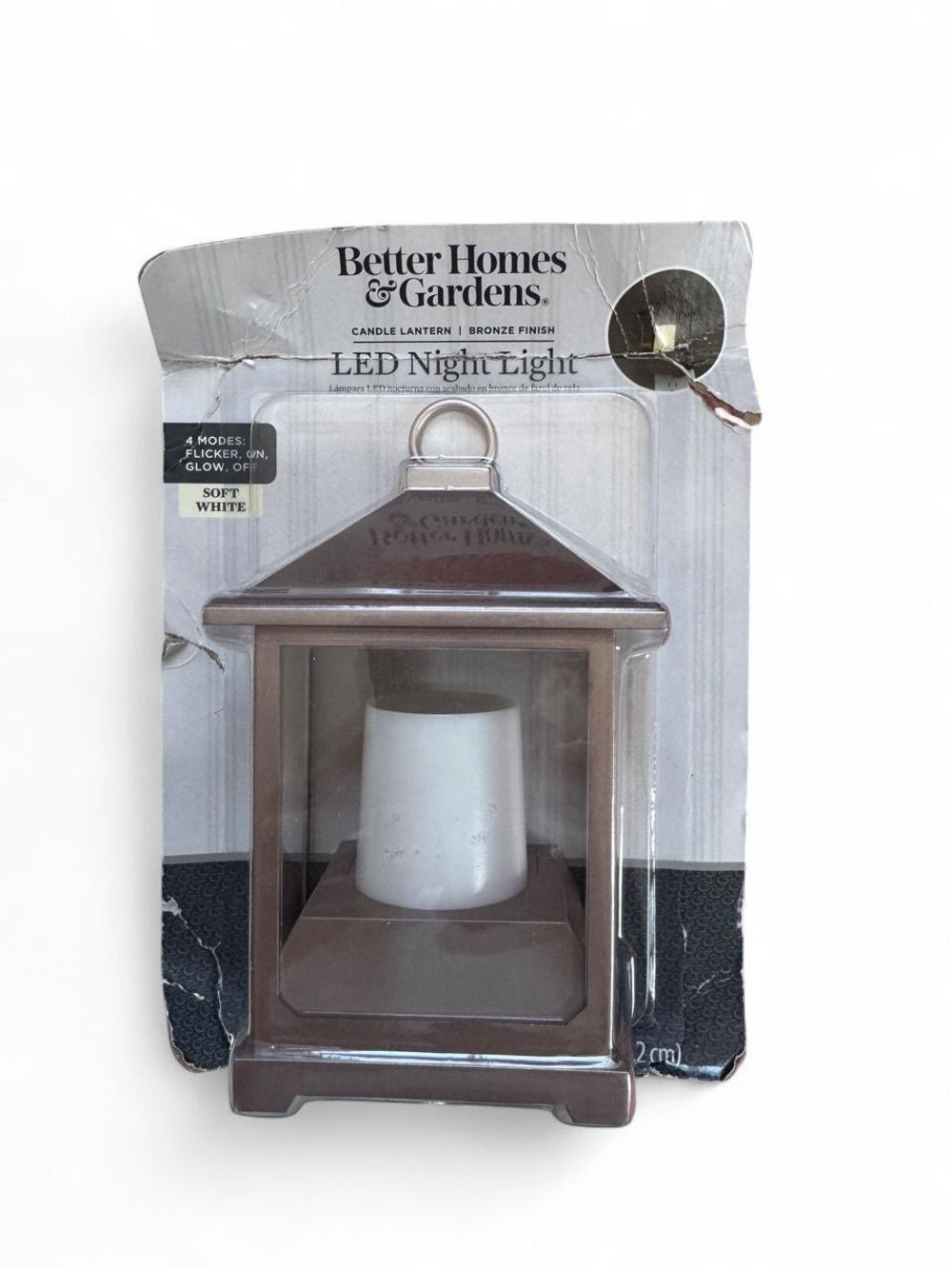 Better Homes And Gardens Bronze LED Nightlight Lantern